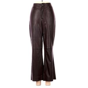 🔥SALE!🔥 Vince. Brown leather flare pants size 4 OG $1050